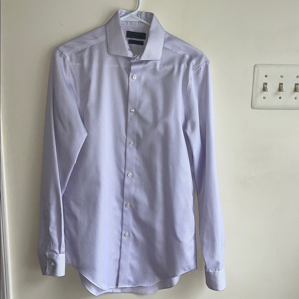 Calvin Klein Lavender Striped Dress Shirt